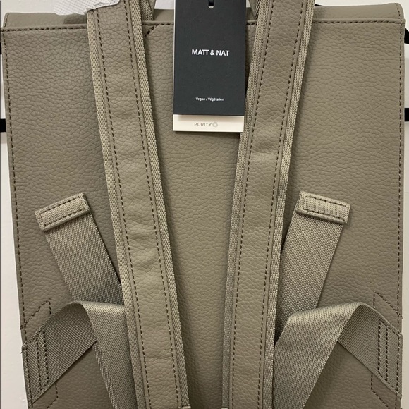 Purity Mavi Vegan Leather Backpack - Color: Mineral - Picture 10 of 15